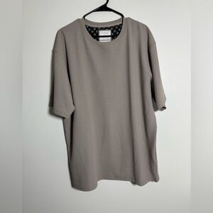 Cactus Man Ricky Singh Waffle Knit Tee XL Taupe Relaxed Fit